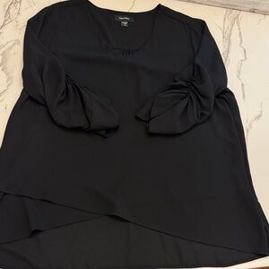 Karen Kane Black Layered Blouse